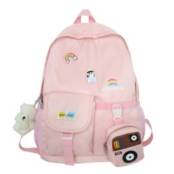 Big capacity boys girls bookbag travel laptop bag custom pin display school backpack