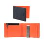 Mens bifold RFID  Money clip wallet card holder with zipper coin pocket