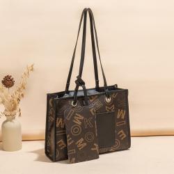 2024 Ladies Retro Tote Bag Women's Trendy Printed Shoulder Bag with Large Capacity Portable Fashion Style