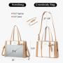 Fashion Stylish 2pc/set PU leather luxury ladies handbag with Purse shoulder tote bags office briefcase laptop bags for women
