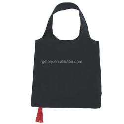 Gelory New Model Fashion Custom Design 100% Recycled Polyester Foldable Shopping Bag With Custom Logo