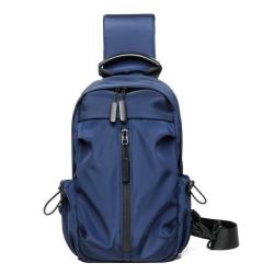 WTB031 Men's Shoulder Bags Vintage Waterproof PU Leather Messenger Crossbody Business Gym Travel Chest Shoulder Bag
