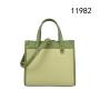 Wholesale high quality custom green plain leather handbags shoulder bag  woman bag designer lady hand bags