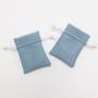 Custom Emboss Printing Logo Mini Leather Pouch For Jewelry Luxury Pu Leather Gift Jewelry Bag