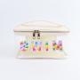 Bridesmaid Gif Rainbow Letter Open Top Clear Cosmetic Pouch Transparent Makeup Bag Waterproof Cosmetic Bag Toiletry Travel Bag
