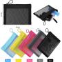 Beauty Makeup Cosmetic Accessories Organizer Pouch Multicolor Small Nylon Mesh Zipper Bags