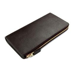 ODM Billeteras Dompet Luxury Fashion Design Saffiano Leather Long Wallet Minimalist Zipper Phone Purse Men's Slim Clutch
