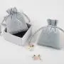 Custom Logo Printed Velvet Gift Bag Luxury Velvet Drawstring Bag For Jewelry