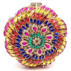 Custom New Design Handmade Rhinestones Bridal Clutch Evening Bag for Women Ladies Wedding Evening Bags Handbags