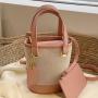 Canvas Bag Ladies Women Fashion Handbags Contrasting Color Designer Handbag Wholesale Bucket Cheap Women Bags