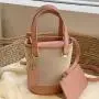 Canvas Bag Ladies Women Fashion Handbags Contrasting Color Designer Handbag Wholesale Bucket Cheap Women Bags