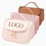PU Waterproof Multi-pockets Makeup Storage Zipper Closure Travel Toiletry Pouch Soft PU Cosmetic Bags For Women