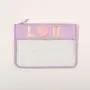 Keymay Hot Sale USA Free Shipping 10 Colors Toiletry Pouch Flat PVC Cosmetic Bag Clear Makeup Bag Transparent Cosmetic Bag