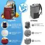 Insulated Leakproof 30-Can Thermal Large Soft Cooler for Beverage Lunch Travel - Unisex Cooler Backpack