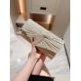 Grey twinkling women party clutch bag purses with chain dinner dress handbag evening wedding wrinkle clutch handbags for women
