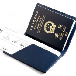 Compact durable good quality wholesale saffiano leather travel passport wallet passport cover