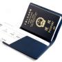 Compact durable good quality wholesale saffiano leather travel passport wallet passport cover