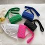 Rhombus small bag women's 2023 New embroidered thread large capacity shoulder bag messenger bag