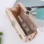 Fashion Square Box Sequins Decoration Women Evening Bags Beaded Clutches Purse Banquet Bag Wedding Clutch Bag