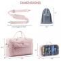 LOVEVOOK Custom logo Quilted Fashion Pink Duffle Bag Trending Designer Waterproof Portable Carry on Luggage Gym Sport Travel Bag