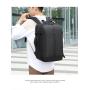 Unisex 17-Inch Large Capacity Travel Backpack Expanded Nylon Computer Bag with USB and Zipper Closure Waterproof Custom Logo