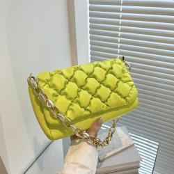2024 New Arrival Woman Bags Brand Golden Chain PU Leather Shoulder Bags Ladies Trendy Fashion Women's Handbags