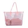 keymay 90%&80%&70% clear High quality Custom outdoor Children clear pvc shoulder bag with pvc cosmetic