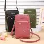 2024 New Small Mini Single Shoulder Crossbody Bag Mobile Phone Bag Touch screen Zipper Wallet Fashion Mobile Phone Messenger Bag