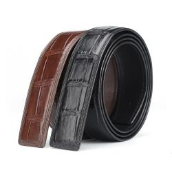 Cinturones De Cuero Genuinos Custom Brand High Quality 100% Genuine Crocodile Leather Man Belts For Mens Belt Manufacturers