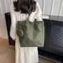 2024 new luxury women's bags minority design letter canvas bag large capacity women's shoulder bag