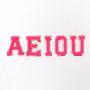Keymay RTS Lightweight Gold Glitter A-Z 26 Letters Chenille Patches Self Adhesive Varsity Letter Patch Chenille Letter Patch