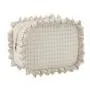 Women Designer Wholesale Custom Logo Weekly Ideas Spring Portable Gingham Cosmetic Pouch Toiletry Bag Ruffle Cosmetic Bag