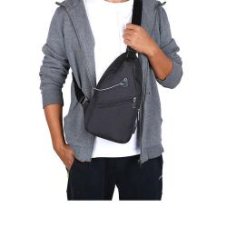 Wholesale Outdoor Travel Casual Messager Bags Canvas USB chargingChest Bags Men Portable Shoulder Crossbody Bag