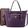 LOVEVOOK Dropshipping Multifunctional Quilted Shoulder Mummy Bag with Pacifier Holder Changing Pad trendy Large Diaper Tote Bag