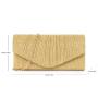 2024 New Evening Bags Women's Handbag Pleated Stripe Flash Material Evening Dress Party Ladies Bag Clutch Bag