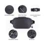 Oem Fashion Casual Waterproof sport fanny pack manufacturer multifunctional outdoor running black waist bag