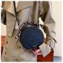 KBW085 Stone Pattern Women Bag  New Fashion Girl Handbag Personality PU Single Ladies Shoulder Crossbody Small Round Bag