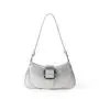 2024 New Product Retro Shoulder Bag Women Fashion Splicing and Color Collision Design Handbags PU Leather Ladies Hand Bags