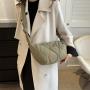 HR732 Women's Minimalist Temperament Gentle Soft Bag Oxford Pleated Underarm Bag Women's New Shoulder Crossbody Small Square Bag