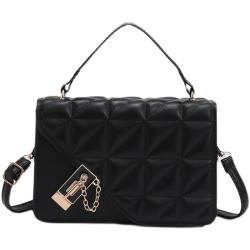 KBW280 2023 Hot Selling Fashion Retro Solid Color Embossed Crossbody Bag High Quality Rhombus Simple Handbag