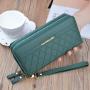 New 2021 double zipper hand purse lady's purse long fashion large capacity wallet for women