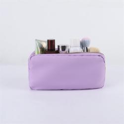 Keymay Custom Zipper Organizer Bag Women Travel Cosmetic Makeup Bag Waterproof Nylon Toiletry Pouch Bag