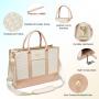 LOVEVOOK quilted luxury ladies large capacity women's handbags newest hand bags 2024 for woman school 15.6 17in laptop tote bag