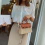 Summer new minimalist single shoulder crossbody grass woven bag