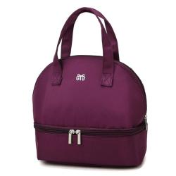 ZWY046 Daily Outdoor Travel Picnic Split Insulated Lunch Bag Simple Oxford Breastmilk Cooler Bag Portable Solid Color Handbag