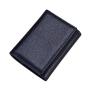 OEW008 Genuine Leather Tri-fold Card Holder Organ Type Lychee Pattern Wallet Purse Credit Card Case Business Bank ID Holders