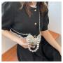 HR337 New Handheld Mini Metal Box Bag Fashion Style Magnetic Buckle Lipstick Bag Love Chain One Shoulder Crossbody Women's Bag
