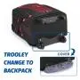 LOVEVOOK Large Carry on Luggage Business Rolling Backpack Waterproof Laptop Back pack with Wheels Travel Backpack Bag for Men