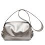 Retro large capacity rivet female purse handbag shoulder crossbody bag chain decoration leather sling bags for ladies