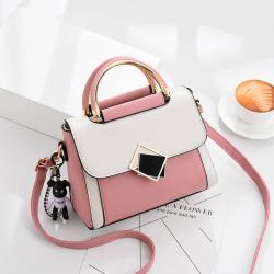 2023 New Fashion Women's Bag Splicing Pu Advanced Texture Handbag Trend Large Capacity Single Shoulder Messenger Bag